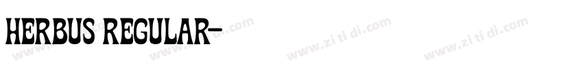 Herbus Regular字体转换